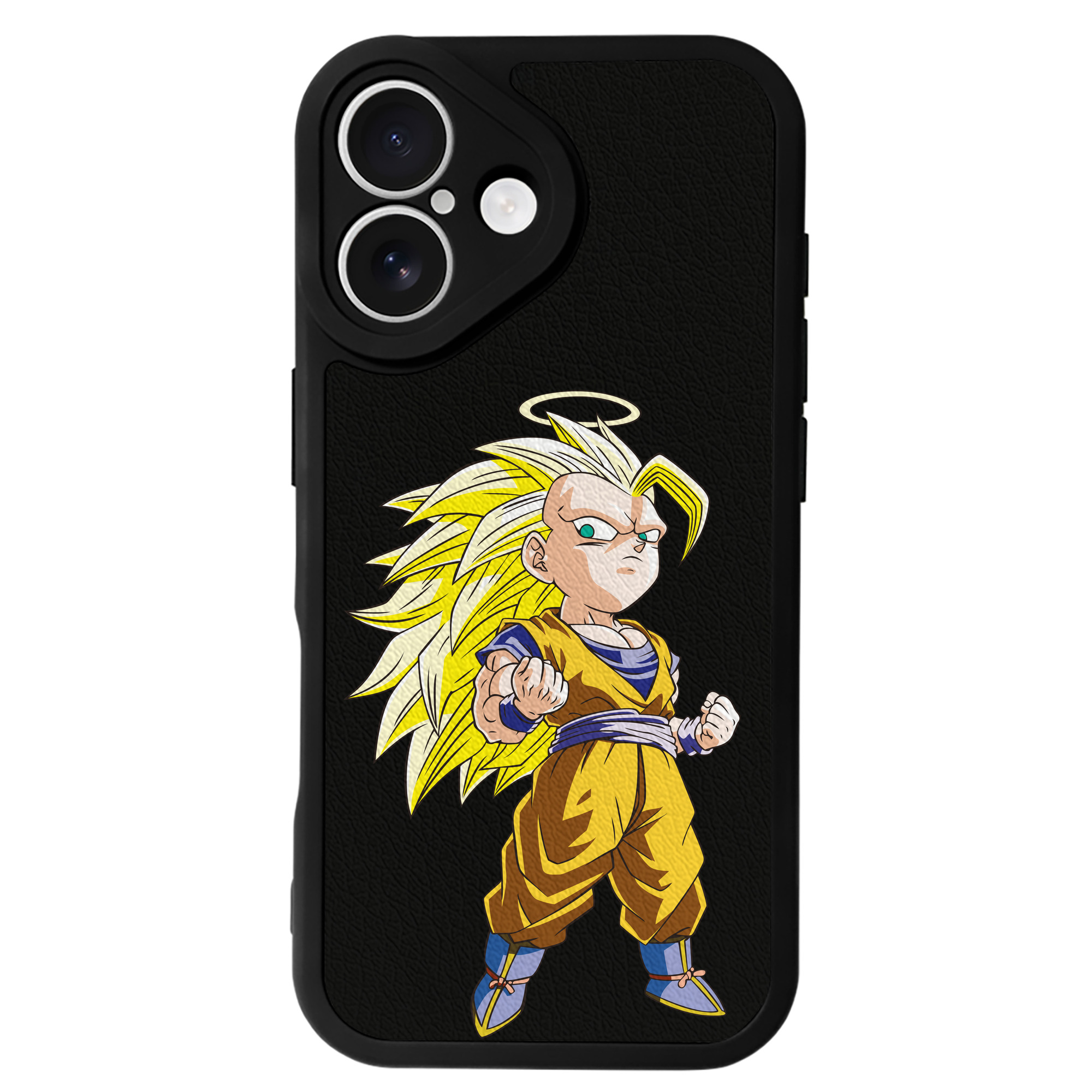 （画像用） ドラゴンボール 孫悟空（そん ごくう）Son Goku カカロット DRAGON BALL Kakarotto 【iPhone 16シリーズ対応】シリコンスマホケース（レザー調） 材質：シリコン